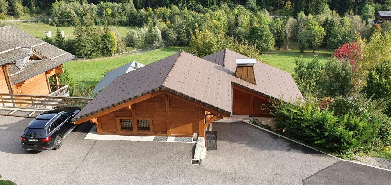 Bienvenue Dans Notre Chalet! Appartement Les Sitelles Le Grand-Bornand Buitenkant foto