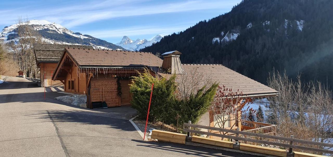Bienvenue Dans Notre Chalet! Appartement Les Sitelles Le Grand-Bornand Buitenkant foto